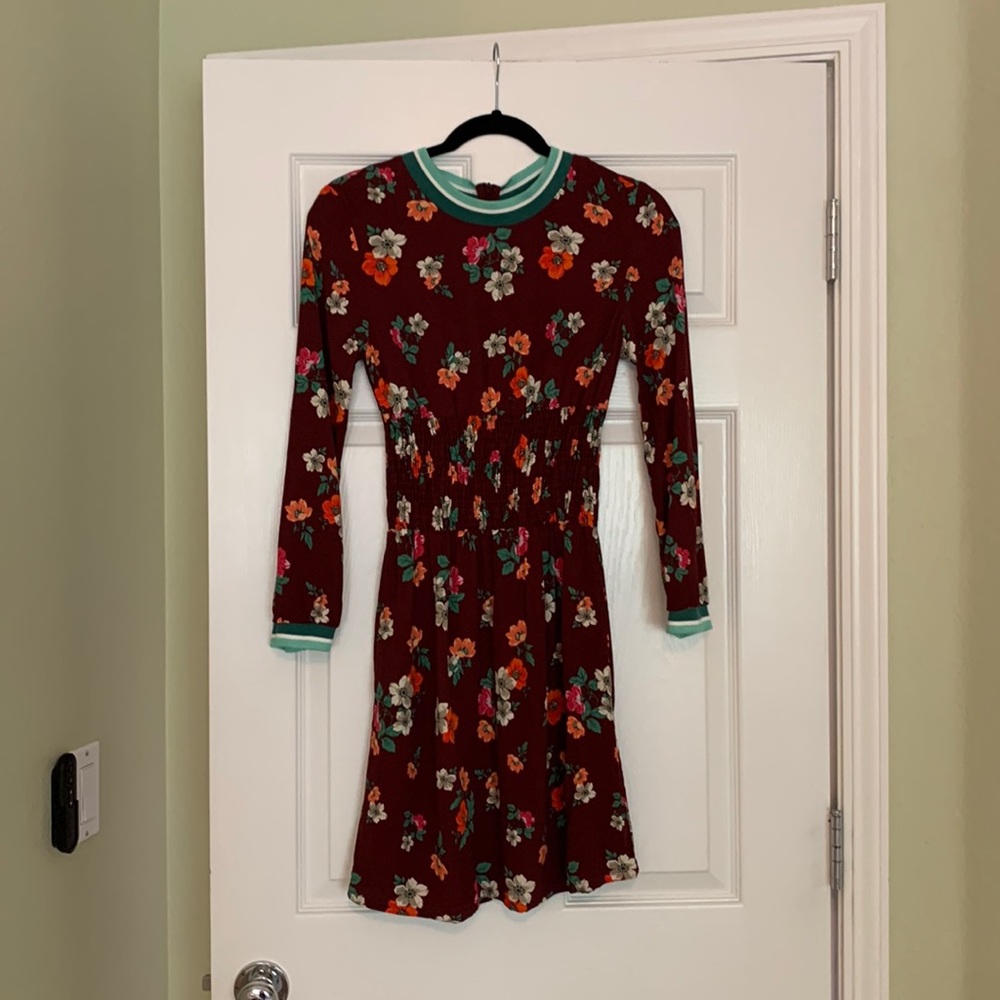 Maje Roskea Floral Smocked Mini Dress - Picture 2 of 14